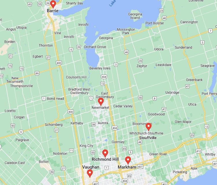 Ontario+canada+city+map